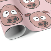 Funny Pig Pattern Cadeaupapier (Rol Hoek)