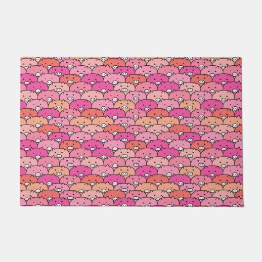 Funny Pig Pattern Deurmat (Voorkant)