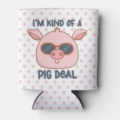 Funny Pig Pun Blikjeskoeler (Voorkant)