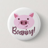 Funny Pig Pun-Buttonnen - Buttonnen met straffen Ronde Button 5,7 Cm (Voorkant)