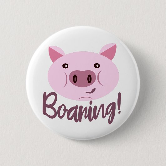 Funny Pig Pun-Buttonnen - Buttonnen met straffen Ronde Button 5,7 Cm (Voorkant)