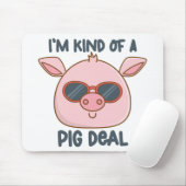 Funny Pig Pun Muismat (Met muis)
