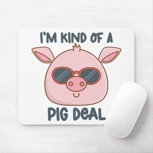 Funny Pig Pun Muismat (Met muis)