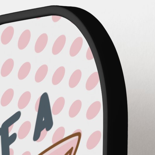 Funny Pig Pun Pickleball Paddle (Links Detail)