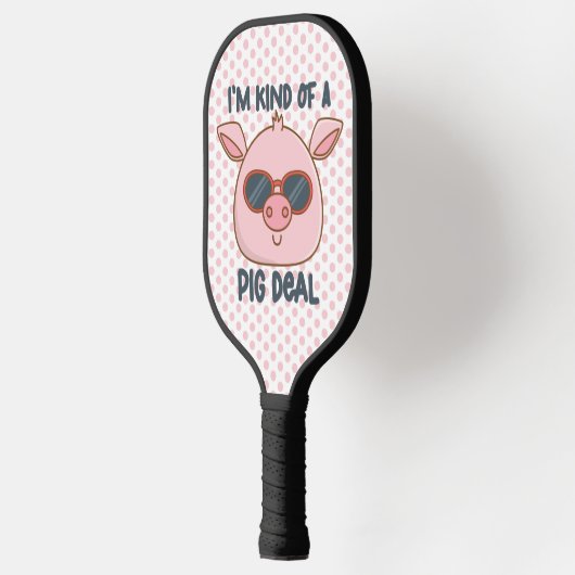 Funny Pig Pun Pickleball Paddle (Links)