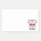 Funny Pig Pun Post-it Notes (Voorkant)