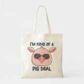Funny Pig Pun Tote Bag (Voorkant)
