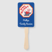 Funny Pig Roast Family Reunion Handwaaier (Voorkant)