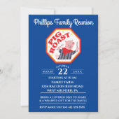 Funny Pig Roast Family Reunion Kaart (Voorkant)