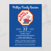 Funny Pig Roast Family Reunion Uitnodiging Briefkaart (Voorkant)