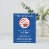 Funny Pig Roast Family Reunion Uitnodiging Briefkaart (Staand voorkant)