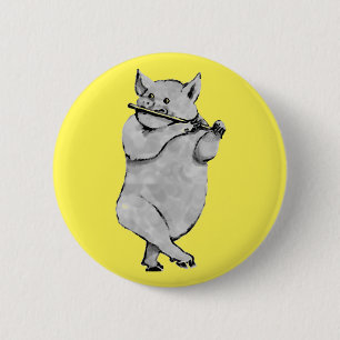 Funny Pig Ronde Button 5,7 Cm
