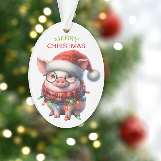 Funny Pig String Lights Kinder Kerst Ornament