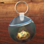 Funny Pig UFO Abduction Sleutelhanger (Voorkant)