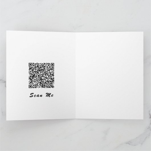 Funny Pig Valentijnsdag Kaart met uw QR-code (Binnen)