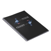 Funny Pigeon Joke Animal Bird Humor Notitieboek (Rechterzijde)