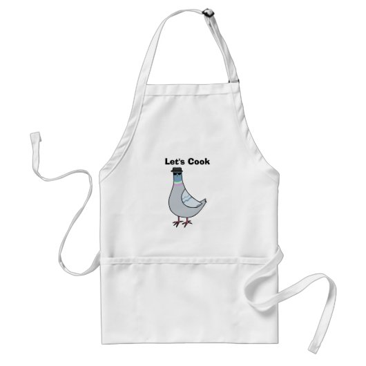 Funny Pigeon Pet Cooking Lover Fathers day Gift Standaard Schort (Voorkant)