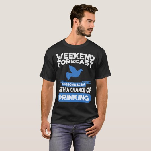 Funny Pigeon Racing Shirt (Voorkant volledig)