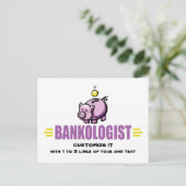 Funny Piggy Bank Briefkaart (Staand voorkant)