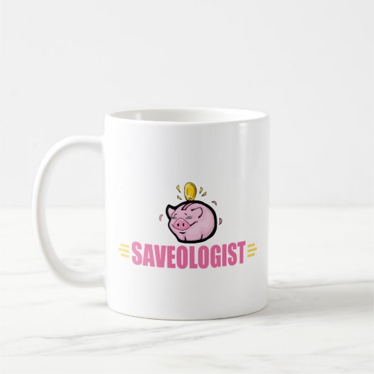 Funny Piggy Bank Koffiemok (Links)