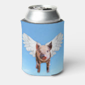 Funny Pigs Might Fly Hold onto Dreams Blikjeskoeler (Blikje Achterkant)