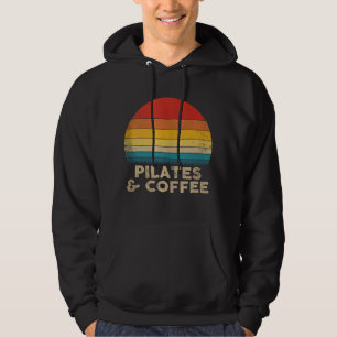 Funny Pilates and Coffee -  stijl Hoodie