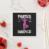 Funny Pilates Balancing Yoga Fitness Wine Drinker  Servet (Insitu)