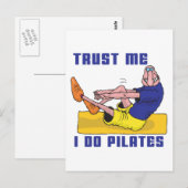 Funny Pilates Briefkaart (Voorkant / Achterkant)