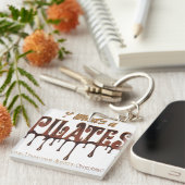 Funny Pilates in Chocolate Sleutelhanger (Voorkant Rechts)