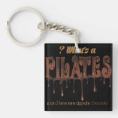 Funny Pilates in Chocolate Sleutelhanger (Voorkant)