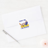 Funny Pilates Ronde Sticker (Envelop)