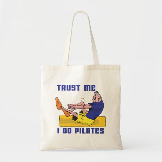 Funny Pilates Tote Bag (Voorkant)