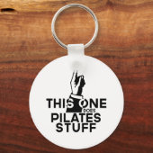 Funny Pilates - Vintage deze piloot Sleutelhanger (Voorkant)
