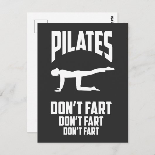 Funny Pilates Workout Fart Gym Exercise Joke Briefkaart (Voorkant / Achterkant)