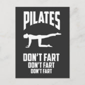 Funny Pilates Workout Fart Gym Exercise Joke Briefkaart (Voorkant)