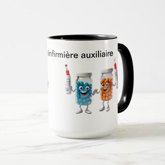 Funny Pill Bottle Mug Mok (Voorkant rechts)