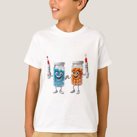 Funny Pill Bottle Tee for child T-shirt (Voorkant)