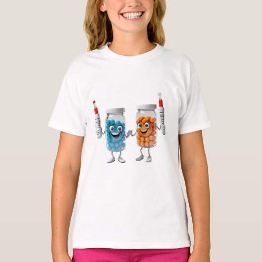 Funny Pill Bottle Tee for children T-shirt (Voorkant)