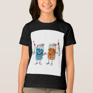 Funny Pill Bottle Tee girls Tri-Blend Shirt