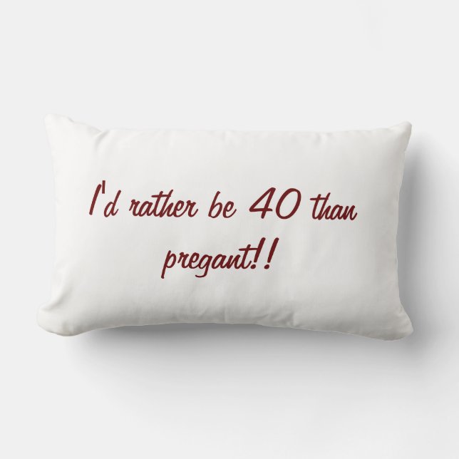 Funny pillow, cadeau voor 40-jarige verjaardag kussen (Voorkant)