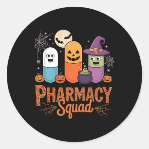 Funny Pills Apotheek Apotheker Squad Schattige Hal Ronde Sticker