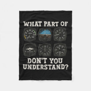 Funny Pilot Art Mannen Women Aviation Airline I Fleece Deken