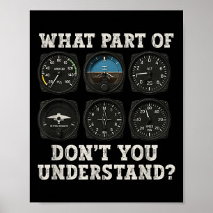 Funny Pilot Art Mannen Women Aviation Airline I Poster