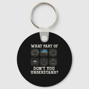 Funny Pilot Art Mannen Women Aviation Airline I Sleutelhanger