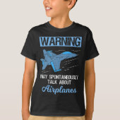 Funny Pilot Aviation Jet Fighter Airplane T-shirt (Voorkant)