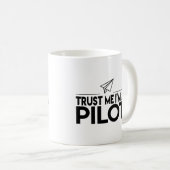 Funny Pilot Coffee Mok (Voorkant rechts)