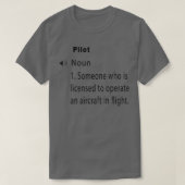 Funny pilot definition 2 t-shirt (Design voorkant)