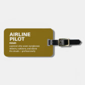 Funny Pilot Definition Gift Bagagelabel (Voorkant horizontaal)