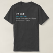 Funny Pilot Definition Gift Design T-shirt (Design voorkant)