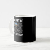Funny Pilot Design for Men Airline Koffiemok (Voorkant links)